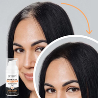30ml Crème colorante capillaire blanche imperméable, effet henné, pour cheveux et barbe, application facile, coloration instantanée noire pour zones clairsemées hommes