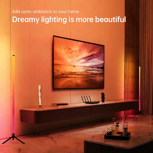 RGB <b>LED</b> Floor Lamp, <b>LED</b> <b>Corner</b> Lamp Smart Modern Floor Lamp with Music Sync and 16 Million DIY Colors Floor Lamp - Product Image 5