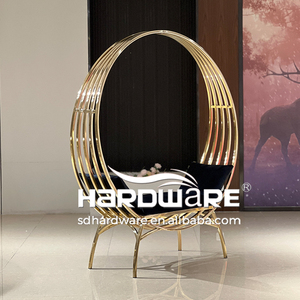 เก้าอี้บัลลังก์งานแต่งงานสีทองสำหรับเจ้าบ่าวเจ้าสาว ราชากับราชินี - Product Image 2