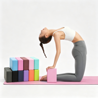 Bloc de yoga en mousse EVA antidérapant pour étirements, Pilates, ballet, fitness – Accessoire d'entraînement économique pour la danse et le yoga (vente en gros)