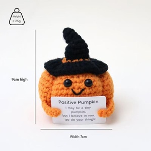 Muñecos de Ganchillo Hechos a Mano, Lindos Muñecos de Aguacate para Halloween, Decoraciones de Muñecos de Dibujos Animados Tejidos a Crochet - Product Image 3