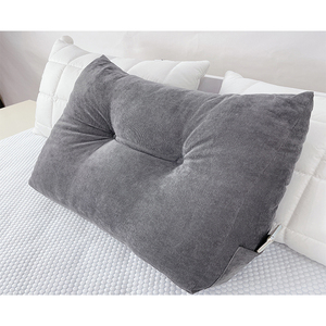 Coussin de lit en polyester, oreiller de dossier de canapé, triangulaire - Product Image 1