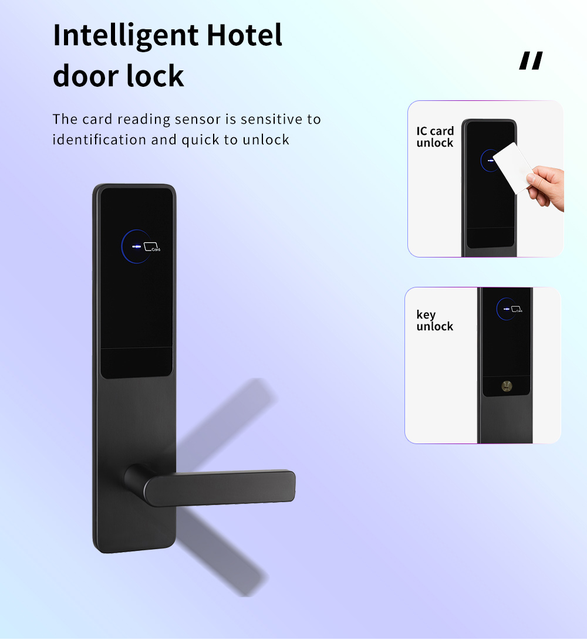 Hotel Smart Lock Soft Touch Unlock Remote Management