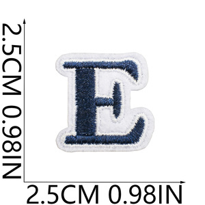 Bán Buôn Tùy Chỉnh Bảng Chữ Cái Thêu 26Pcs Dán Chữ Trên Túi Mũ Màu Xanh Chữ Thêu Vá - Product Image 6