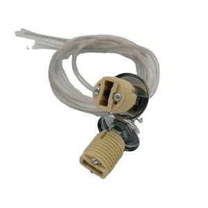 Portalámparas de Cerámica <span class=keywords><strong>con</strong></span> <span class=keywords><strong>Rosca</strong></span> Externa <span class=keywords><strong>G9</strong></span>, Soporte Colgante para Techo, Base para Lámpara - Product Image 2