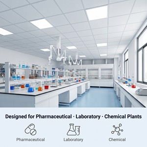 40W IP65 Reinraum LED-Panelleuchte 595x595 Access 6500K Fraunhofer <span class=keywords><strong>IPA</strong></span> Antibakteriell UGR22 Flimmerfrei für Krankenhäuser - Product Image 5