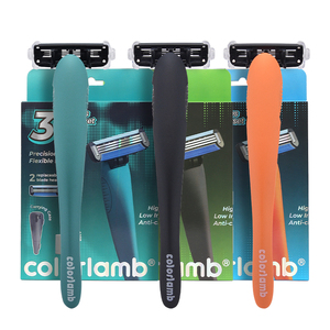 Colorlamb Chất Lượng Cao Tùy Chỉnh Cạo Râu Dao Cạo Set Với 3 Lưỡi Thép Không Gỉ An Toàn Dao Cạo Với Cơ Sở Lưu Trữ - Product Image 6