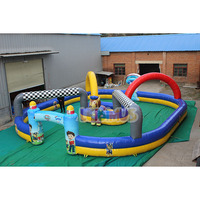 Piste de voiture tamponneuse gonflable piste de course de kart pour quad