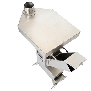 Réchaud à fumée faible entièrement soudé, anti-rouille, pour le camping et les pique-niques en extérieur - Product Image 4