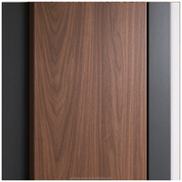 Custom Modern Soundproof Solid-Core Fire-Rated Interior Prehung Door Timber Door Solid Wooden Grille Entry Door Villa Hotel