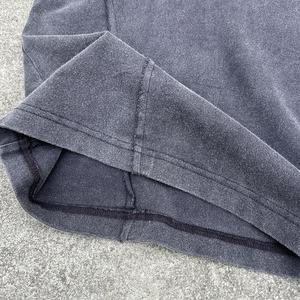 เสื้อยืดสตรีทแวร์คุณภาพสูง ลายปะติด ดีไซน์เก๋ ผ้าคอตตอนหนานุ่ม พิมพ์ลาย เสื้อยืดโอเวอร์ไซส์ ล้างสีแบบแอซิดวอช สไตล์ดิสเทรส - Product Image 5