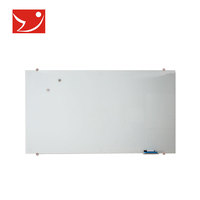Tableau blanc magnétique perforé en verre trempé standard Zhongjia, effaçable, mural, pour bureau, réunions, enseignement, formation