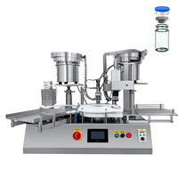 10ML GMP Flacon en verre automatique Remplisseur de bouteilles en plastique Flacons de capsulage Remplissage Équipement de capsulage