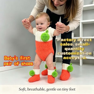 Graziosi Scarpine per Neonati Lavorate a Maglia con Motivi Floreali |   Scarpe da Barca Ultra Morbide e Traspiranti |   Scarpine Antiscivolo Comode per Neonati per Tutte le Stagioni - Product Image 5