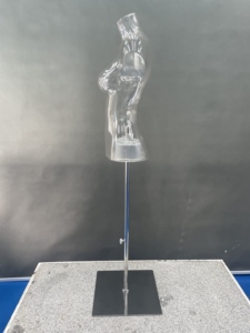 Mannequin <span class=keywords><strong>femme</strong></span> en acrylique transparent <span class=keywords><strong>pas</strong></span> <span class=keywords><strong>cher</strong></span> pour présentation de vêtements et de lingerie – Vente en gros - Product Image 3
