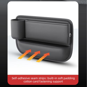 Wholesale Universal Car <b>Seat</b> Organizer <b>Storage</b> Box Multifunction Leather Crevice Side Pocket Wallet Keys Card with Cup Holder - Product Image 4