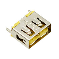 Connecteur de charge USB 2.0 à montage vertical sur circuit imprimé, type A, 5 broches, femelle, haute intensité 3A/5A, SMT