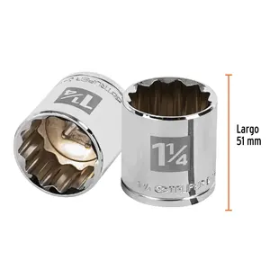 บ็อกซ์ 6 ชิ้น ประแจบล็อก 12 จุด ขนาด 1-1/4 นิ้ว หัวขับ 1/2 นิ้ว ยี่ห้อ TRUPER - Product Image 2