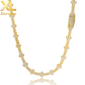 Élégant Bracelet Hip-Hop Unisexe en Zircon Étoile Croisée de 10 mm, Bijou de Luxe Polyvalent Style Cubain - Product Image 5