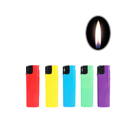 Allume-cigare à gaz créatif recharge bougie électronique briquet à gaz avec lumière LED