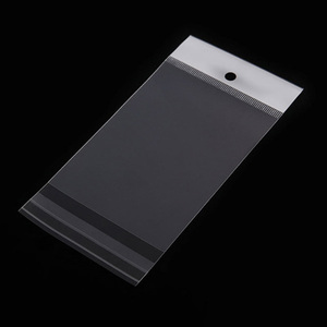 Sacs en plastique Opp auto-adhésif refermables, Poly transparents, 100 unités, avec ruban à <span class=keywords><strong>colle</strong></span> refermable - Product Image 1