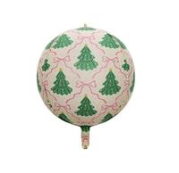 Ballons en feuille 4D mats rose à rayures étoilées avec nœud, 22 pouces, pour décorations de fête, anniversaire, cirque, carnaval, Halloween, Noël