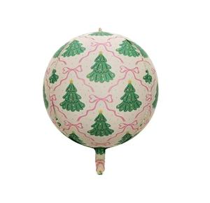 Ballons en feuille 4D mats rose à rayures étoilées avec nœud, 22 pouces, pour décorations <span class=keywords><strong>de</strong></span> fête, anniversaire, cirque, carnaval, Halloween, Noël - Product Image 5