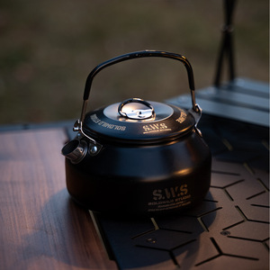 S.W.S Stainless Steel Kettle 0.8L Portable Outdoor Cooking <b>Tea</b> <b>Maker</b> For Camping Picnic Travel - Product Image 2