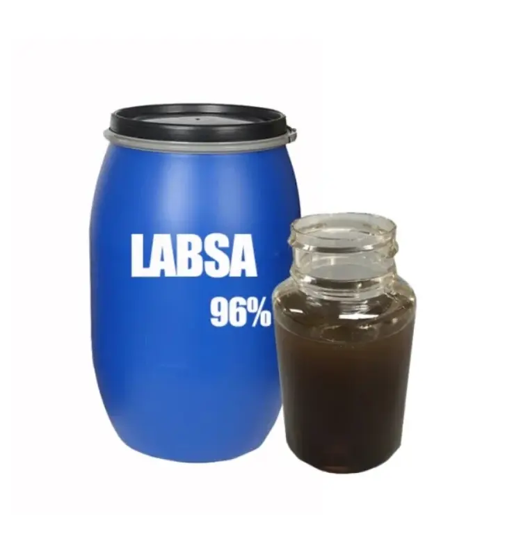 Detergente químico materias primas labsa 96% ácido sulfónico labsa 96 para fabricación de jabón Material ácido lineal alquil benceno sulfónico