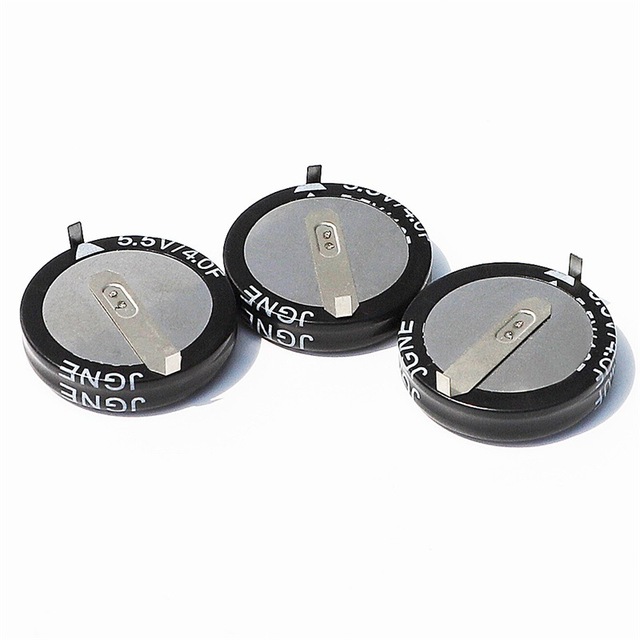 High Efficiency 5.5V1.5F Type C Supercapacitor in Stock Manufacturers Wholesale Button Type P10 High Power Super Capacitor