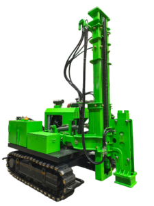 Machine de pilonnage solaire sur chenilles pour station PV Montage au sol avec composants du noyau du moteur de la <span class=keywords><strong>pompe</strong></span> à moteur - Product Image 3