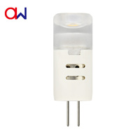 Ampoule LED G4 Bi-pin AC/DC12V 1W 90-110LM pour éclairage de lustre intérieur, 2 LED avec corps en plastique, alimentation DC