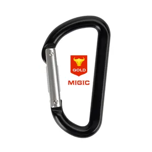 रंगीन Carabiner क्लिप पर्वत पर चढ़ाई अनुकूलित रंग तय टिकाऊ असली और भारी सुरक्षित शरीर Carabiner