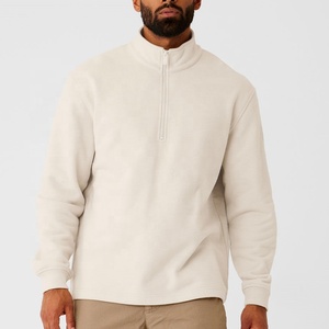 Logotipo personalizado <span class=keywords><strong>1</strong></span>/4 cremallera manga larga Top Fitness atletismo gimnasio desgaste correr entrenamiento medio cuarto Zip Jumper tripulación hombres - Product Image 5