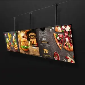 테이블 스탠드 슬림 Led 라이트 박스 A3 A4 메뉴 Led 광고 라이트 박스 레스토랑 Led 포스터 메뉴 보드 패스트 푸드 메뉴 라이트 박스