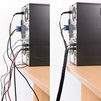 Sutra Circular Flexible de 15mm, Protector de Cable en Espiral de 2M, Organizador de Cables, Clip de Tubo Protector, Corbata de Gestión