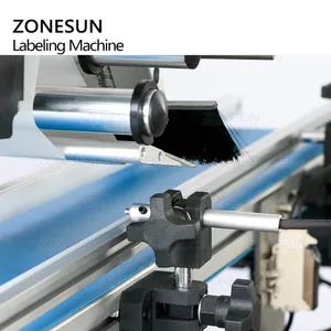 ZONESUN ZS-TB150P फ्लैट प्लास्टिक बैग स्टीकर स्वचालित स्टीकर लेबलिंग कोडिंग मशीनों लेबलर कीमत