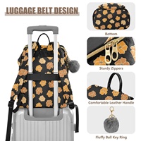 Mochilas de Verano Ligeras de Gran Capacidad para Mujer, Poliéster, Cierre de Cremallera Antirrobo, Mochila Hawaiana para la Escuela, Gimnasio y Actividades al Aire Libre