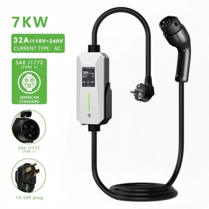 Nouvelle prise industrielle professionnelle de qualité supérieure J1772 Type 1 NEMA 14-50 240V 7,7 kW <span class=keywords><strong>Niveau</strong></span> 2 pour véhicule électrique 32A IP66 Portable EV - Product Image 1
