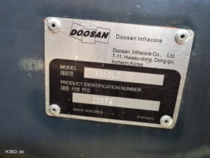Excavadora de orugas de construcción Doosan usada DX225 DX300 DX380 Jin Shan District Sale Core Engine Pump 2017 Model 1,9 m Bucket - Product Image 4