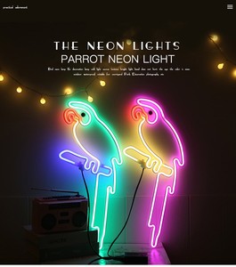 Parrot <strong>Neon</strong> <strong>Signs</strong> <strong>Neon</strong> Light Palm Tree Handmade Glass <strong>Neon</strong> Sign <strong>Beer</strong> Bar Wall Decoration - Product Image 6