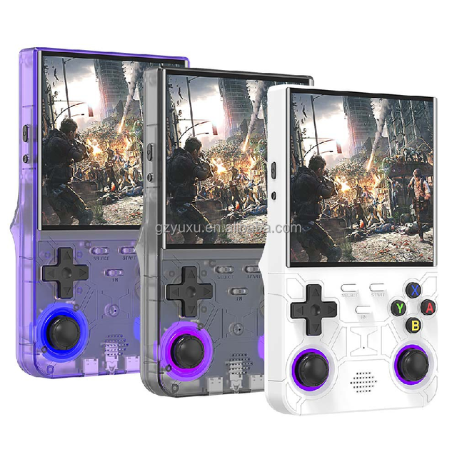 R36S R36 Ultra Wi-Fi Handheld Game Console 4 Inch 720x720 IPS Screen Retro Portable Game Player Linux 20000 Games 3500mAh