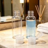 Bouteilles en plastique transparentes à bouchon rabattable, contenants cosmétiques portables de voyage, flacons de rangement rechargeables pour produits de soin de la peau