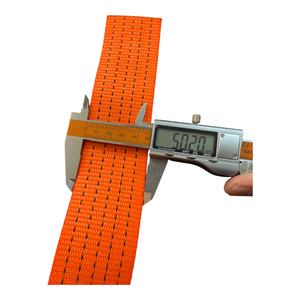 Correa de Amarre de Poliéster de Alta Resistencia de 5 cm, Color Naranja, 3T de Resistencia a la Rotura, para Uso Industrial y Logístico - Product Image 1