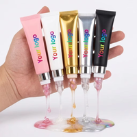 Huile à lèvres changeante de couleur, huile teintée hydratante et brillante avec applicateur métallique argenté – Huile à lèvres aux couleurs variées