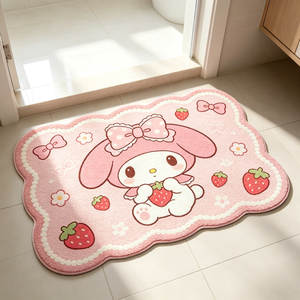 Printed Sanrio Character <strong>Rug</strong> Custom Shaped Anti-slip Absorbent Bath Mat Plush <strong>Kitty</strong> Bathroom <strong>Rug</strong> Soft Washable Anime Area <strong>Rug</strong> - Product Image 3