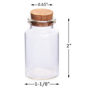 Mini botellas <span class=keywords><strong>de</strong></span> vidrio con tapones <span class=keywords><strong>de</strong></span> corcho para decoración/Arte/recuerdos <span class=keywords><strong>de</strong></span> fiesta, 20ml - Product Image 3