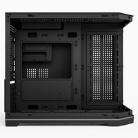 Boîtier PC en verre LY Best Sales 270, ventilateurs arc-en-ciel personnalisés, Micro ATX, verre trempé, boîtier PC de jeu en SPCC, bande lumineuse ARGB