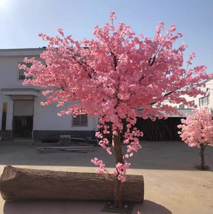 Grand <span class=keywords><strong>arbre</strong></span> artificiel de cerisier en fleurs blanc en fibre de verre, personnalisé et économique, pour décoration de mariage en extérieur - Product Image 2