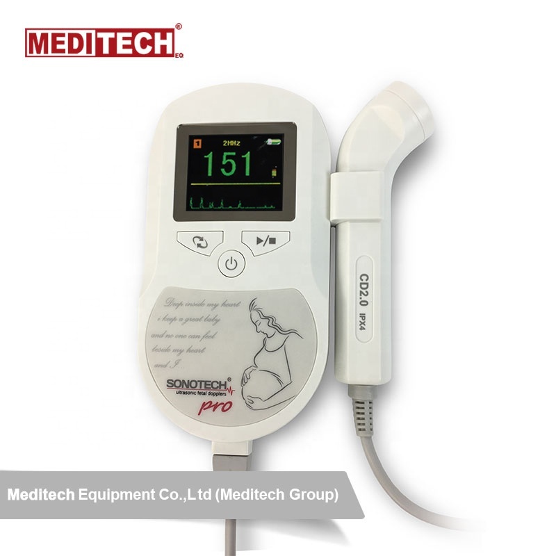 CE Approved Big Color Display Fetal Monitor with Fetal Heart Rate Alarm Display